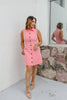 Buttoned Beauty Dress In Light Pink - Macoma Boutique250 Dresses