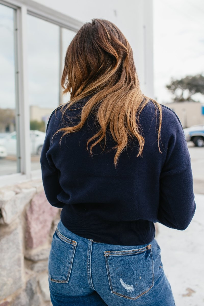 Cabernet Cozy Cardigan In Navy - Macoma Boutique220 Cardigans/Kimonos