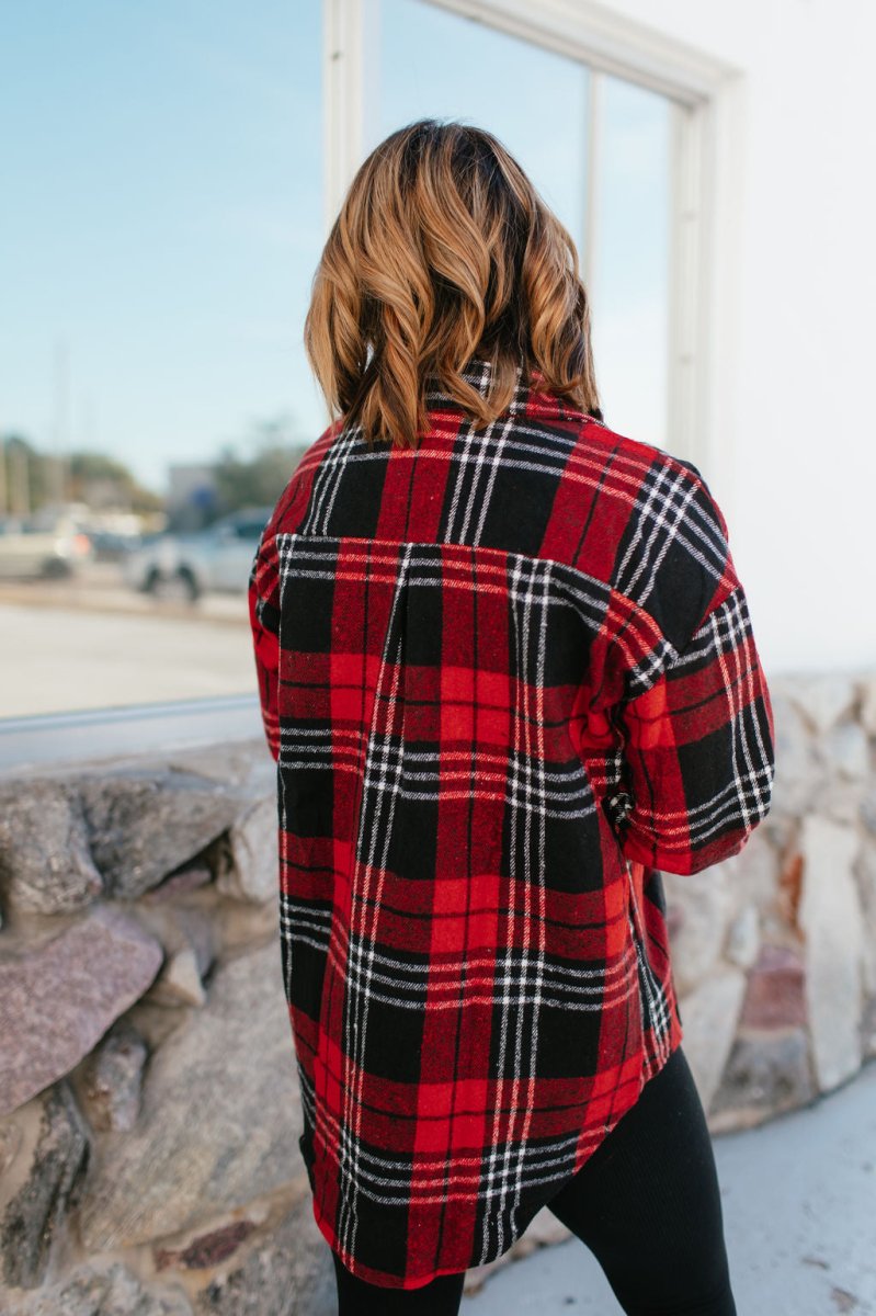 Cabin Comfort Top In Red - Macoma Boutique120 Long Sleeve