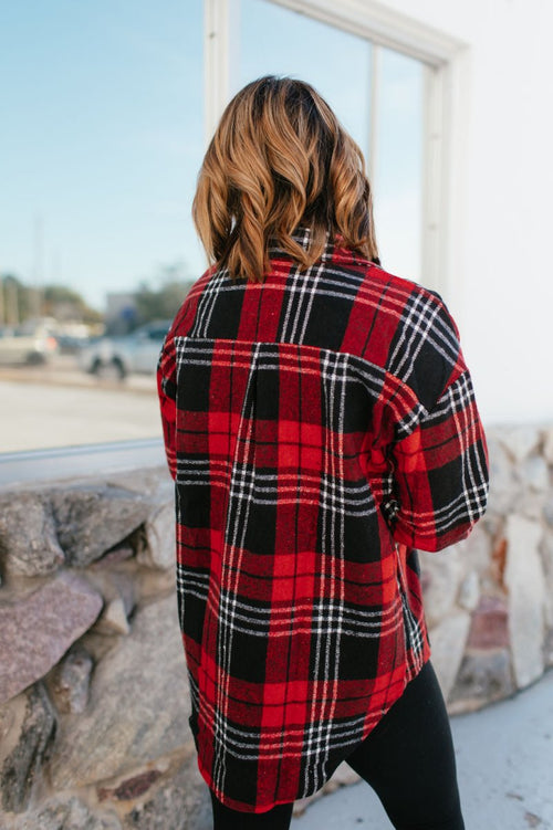 Cabin Comfort Top In Red - Macoma Boutique120 Long Sleeve