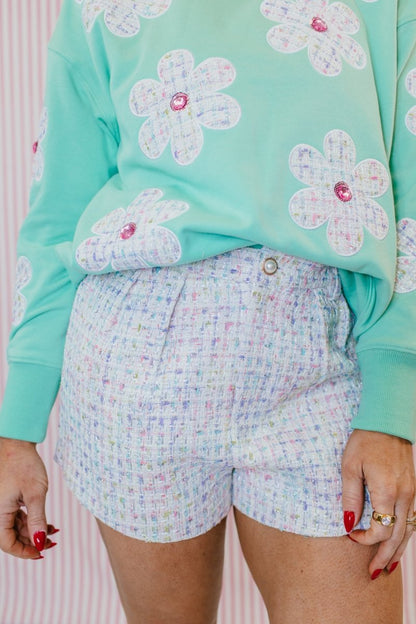 Candy Confetti Tweed Shorts - Macoma Boutique180 Shorts