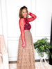Cascading Grace Maxi Skirt in Mocha - Reg/Curvy - FINAL SALE - Macoma Boutique200 Skirts