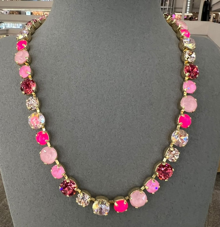 Catching Compliments Necklace 8/10MM in Pink Mix - Macoma Boutique555 Presales