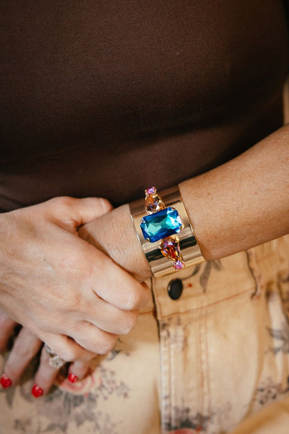 Caught My Eye Cuff Bracelet in Island Escape - Macoma Boutique315 Jewelry