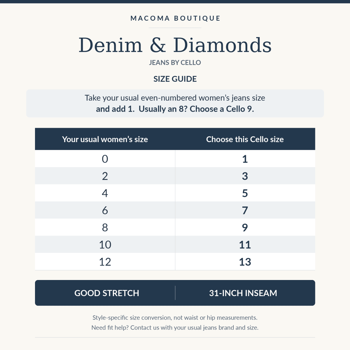 Cello Denim and Diamonds Jeans - Macoma Boutique170 Denim