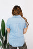 Chambray Stripes Top - FINAL SALE - Macoma Boutique100 Short Sleeve