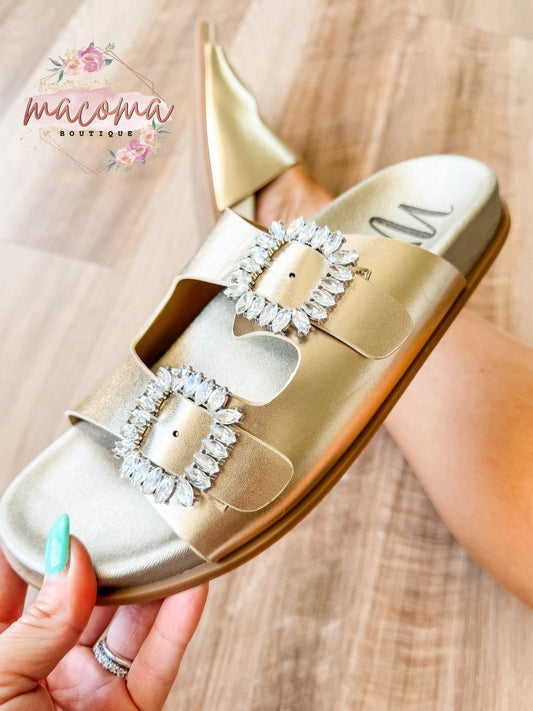 Champagne Stellar Sandals - FINAL SALE - Macoma Boutique304 Sandals