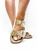 Champagne Stellar Sandals - FINAL SALE - Macoma Boutique304 Sandals