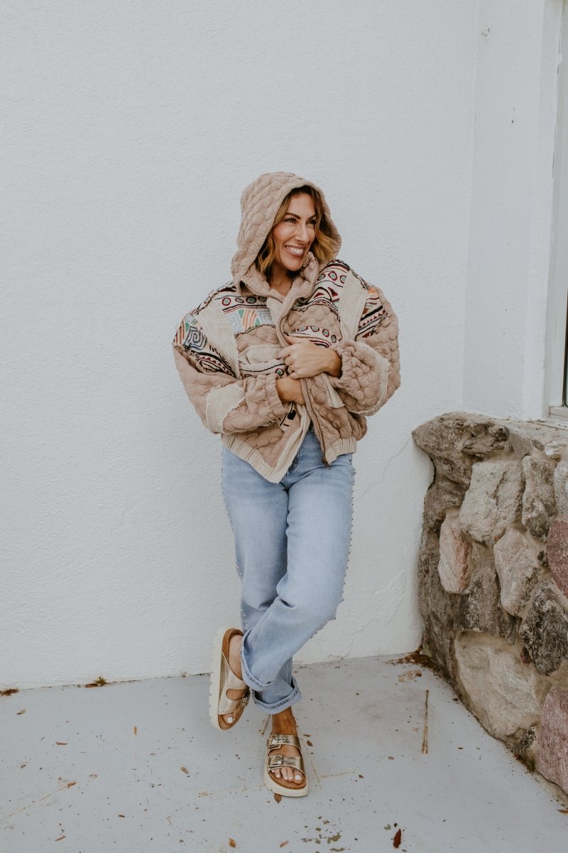 Change of Pattern Quilted Jacket