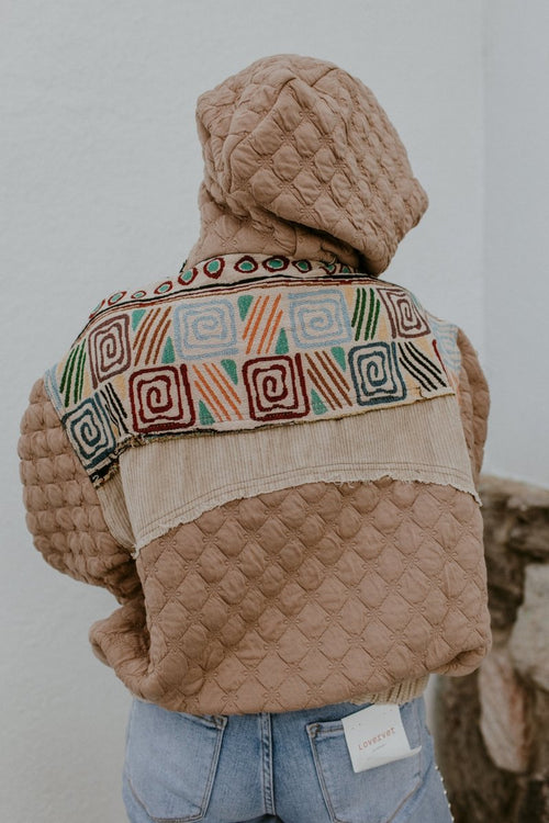 Change of Pattern Quilted Jacket - Macoma Boutique230 Outerwear