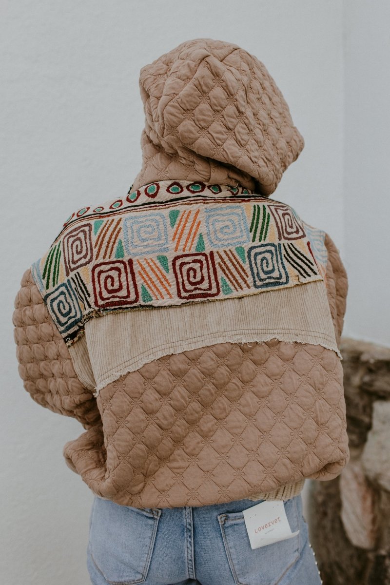 Change of Pattern Quilted Jacket - Macoma Boutique230 Outerwear