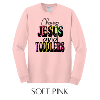 Chasing Jesus & Toddlers Long Sleeve Graphic Tee - FINAL SALE
