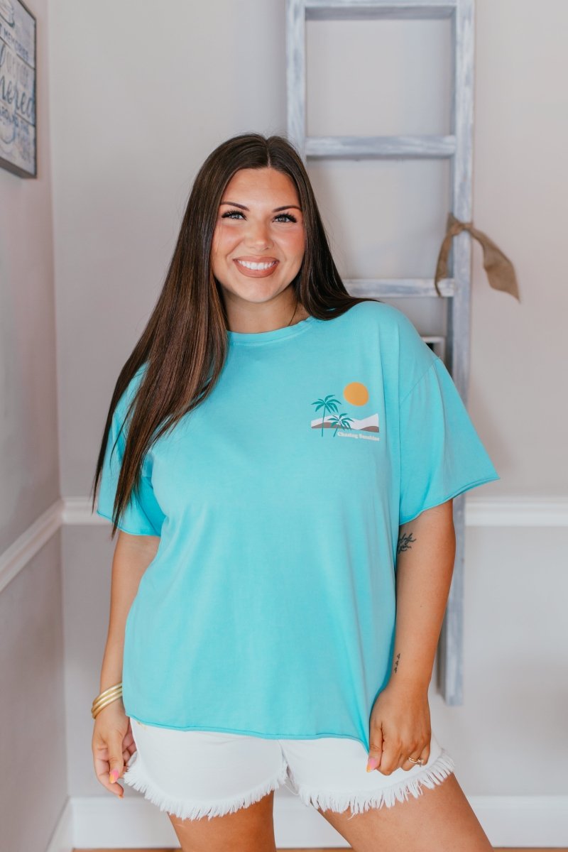 Chasing Sunshine Tee - Reg & Curvy - Macoma Boutique140 Graphic Tees