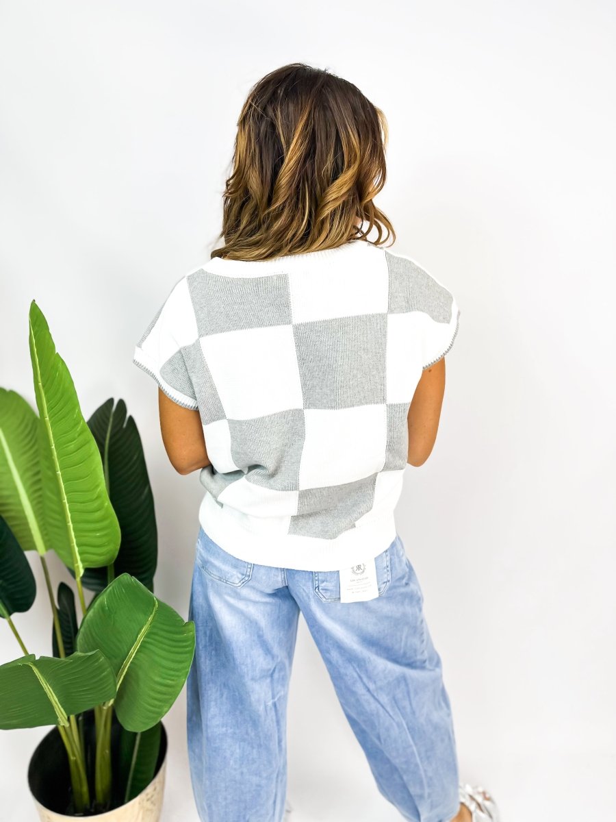 Check Please Top - Macoma Boutique100 Short Sleeve