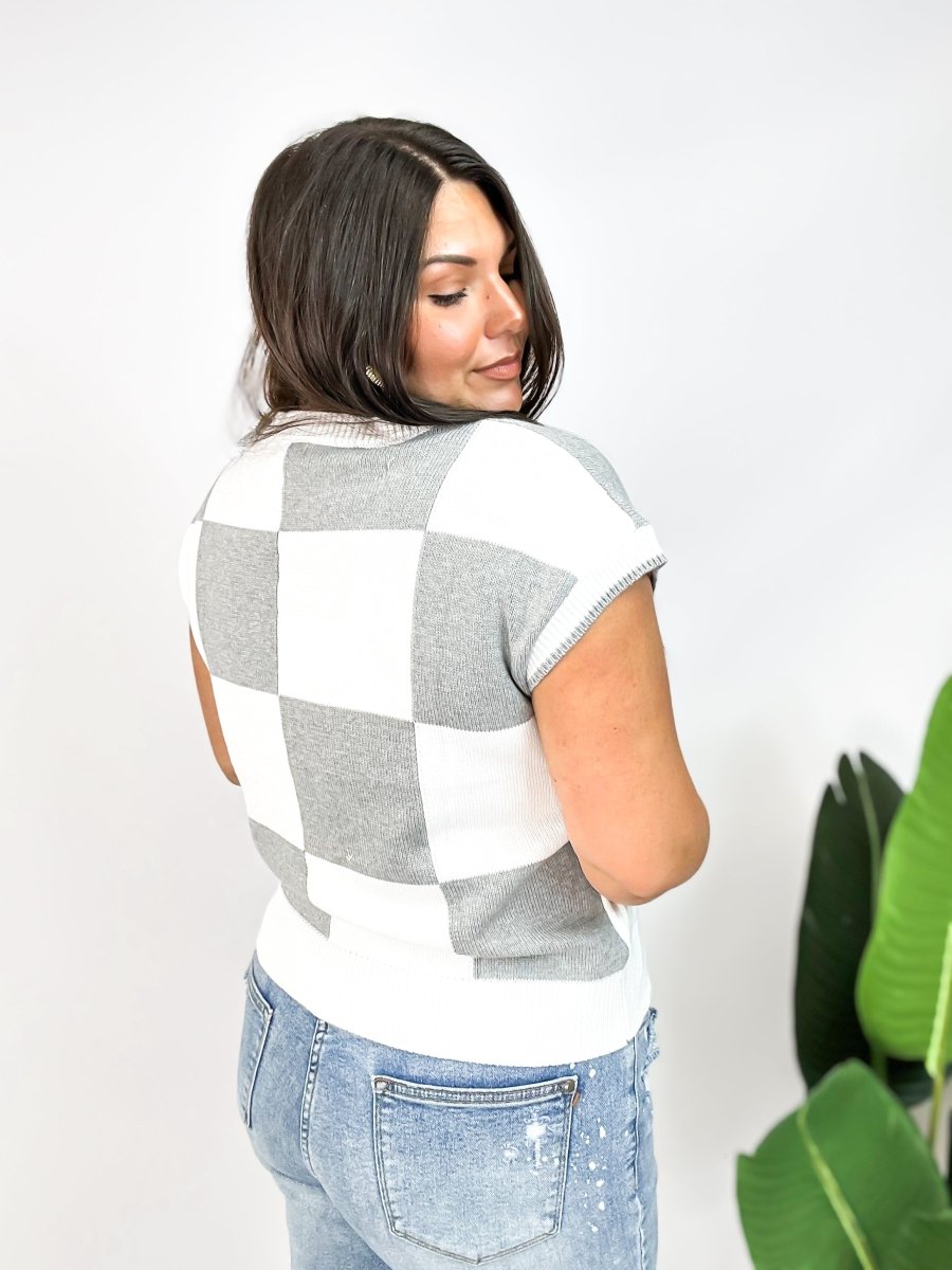 Check Please Top - Macoma Boutique100 Short Sleeve