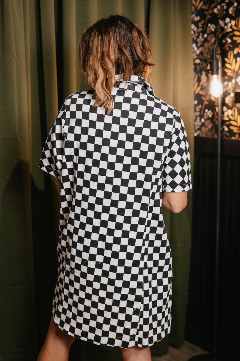 Checkered Charm Dress - Macoma Boutique250 Dresses