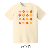 Checkered Floral Graphic Tee - FINAL SALE