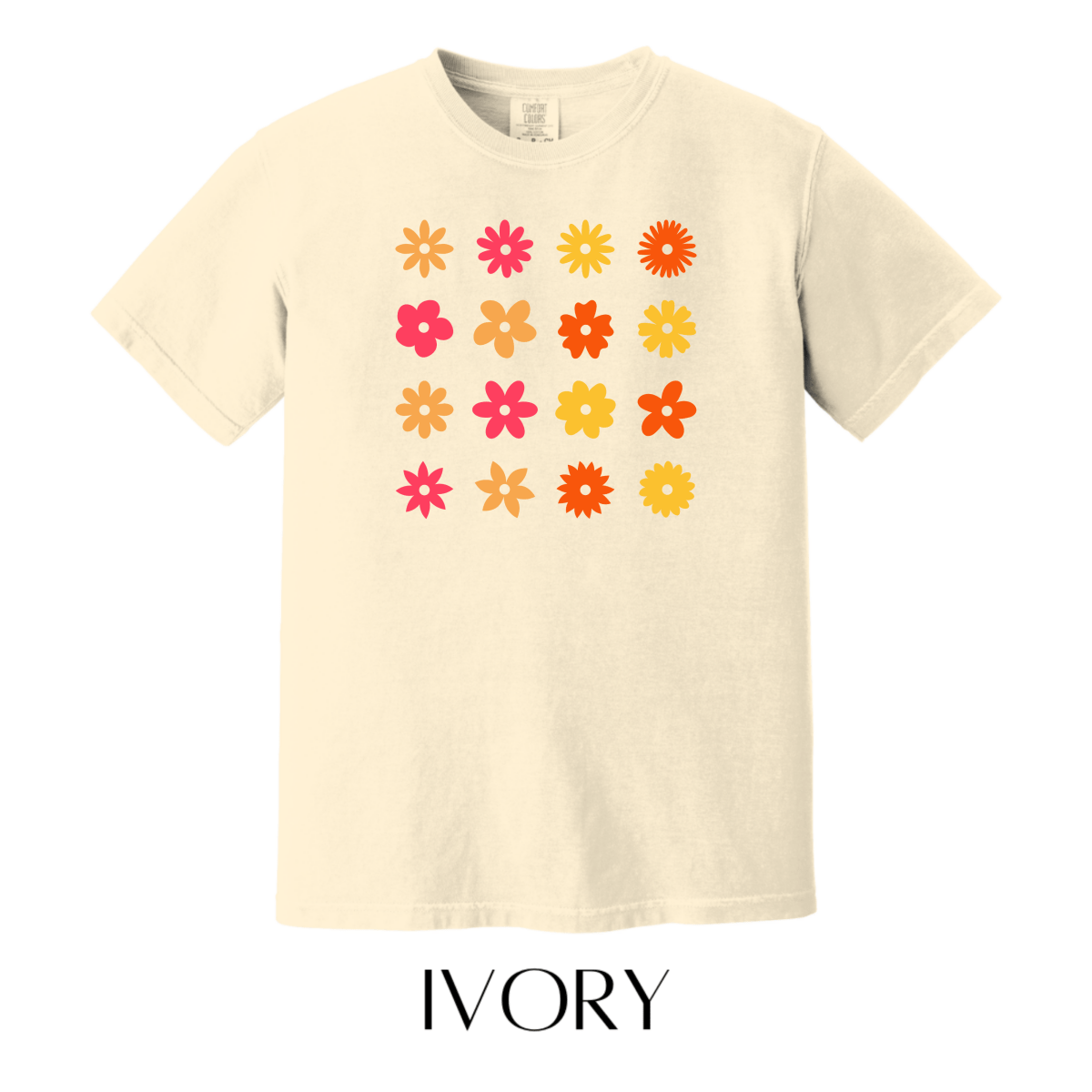 Checkered Floral Graphic Tee - FINAL SALE - Macoma Boutique555 Presales