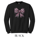 Checkers and Bows Graphic Pullover - FINAL SALE - Macoma Boutique555 Presales
