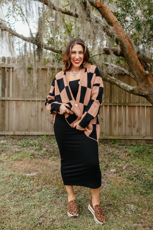 Checkmate Cardigan - Macoma Boutique220 Cardigans/Kimonos
