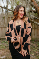 Checkmate Cardigan - Macoma Boutique220 Cardigans/Kimonos