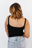 Cherry Pop Tank in Black - FINAL SALE - Macoma Boutique110 Tanks