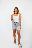 Cherry Pop Tank in White - FINAL SALE - Macoma Boutique110 Tanks