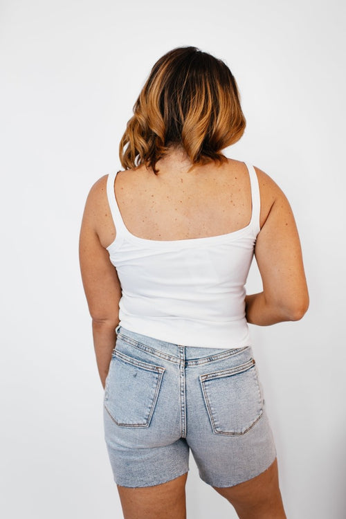 Cherry Pop Tank in White - FINAL SALE - Macoma Boutique110 Tanks