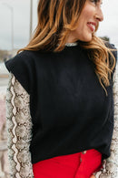 Chic Black Muscle Tank - Macoma Boutique100 Short Sleeve