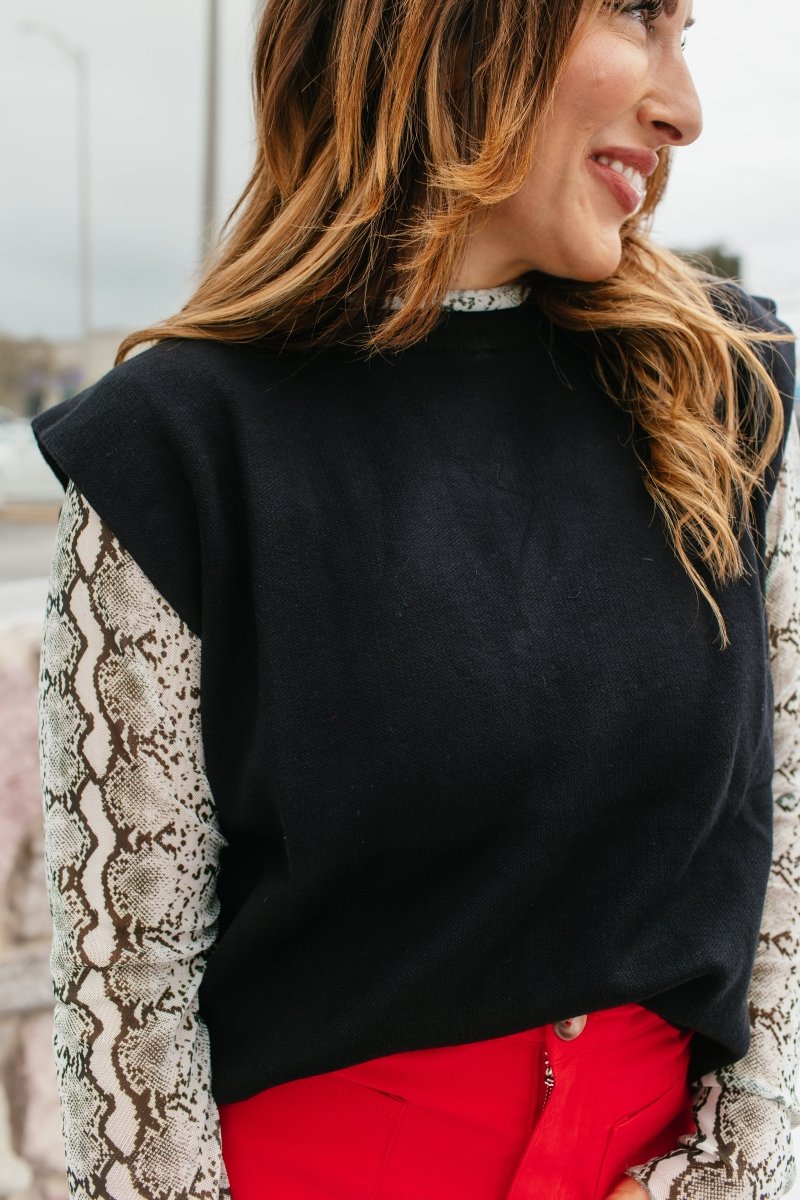 Chic Black Muscle Tank - Macoma Boutique100 Short Sleeve