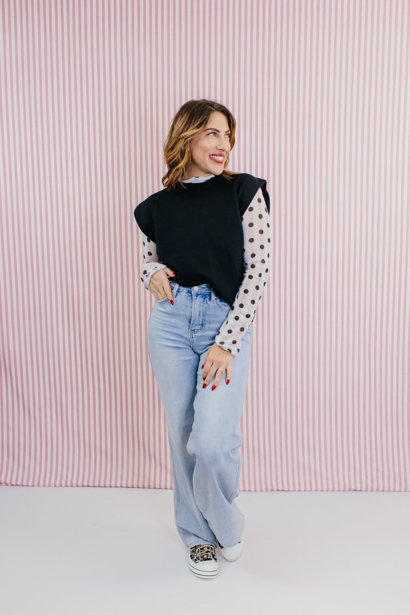 Chic Black Muscle Tank - Macoma Boutique100 Short Sleeve