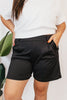 Chic & Comfy Belt Loop Shorts in Black - Reg & Curvy - Macoma Boutique180 Shorts