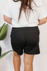 Chic & Comfy Belt Loop Shorts in Black - Reg & Curvy - Macoma Boutique180 Shorts