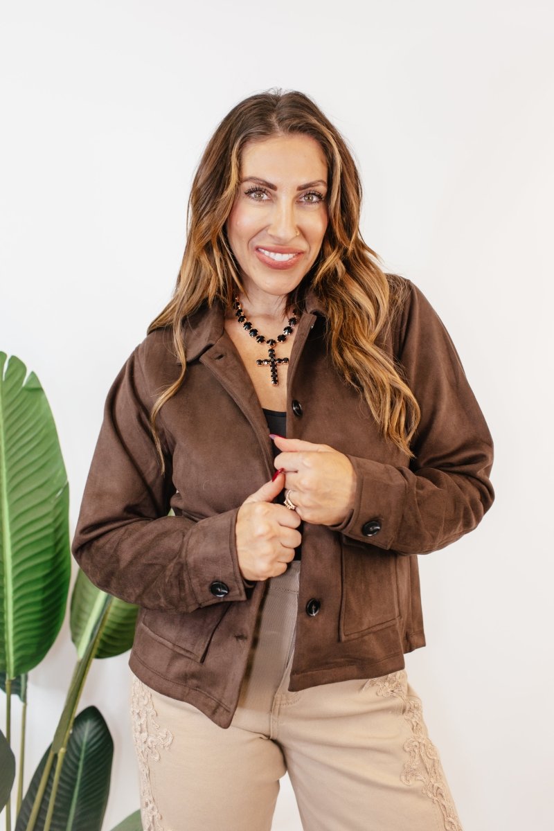 Chic in Chestnut Jacket - Macoma Boutique240 Jackets/Blazers
