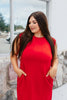 Chic & Simple Dress In Red - Macoma Boutique250 Dresses