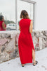 Chic & Simple Dress In Red - Macoma Boutique250 Dresses