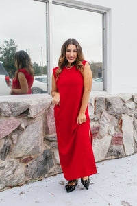 Chic & Simple Dress In Red