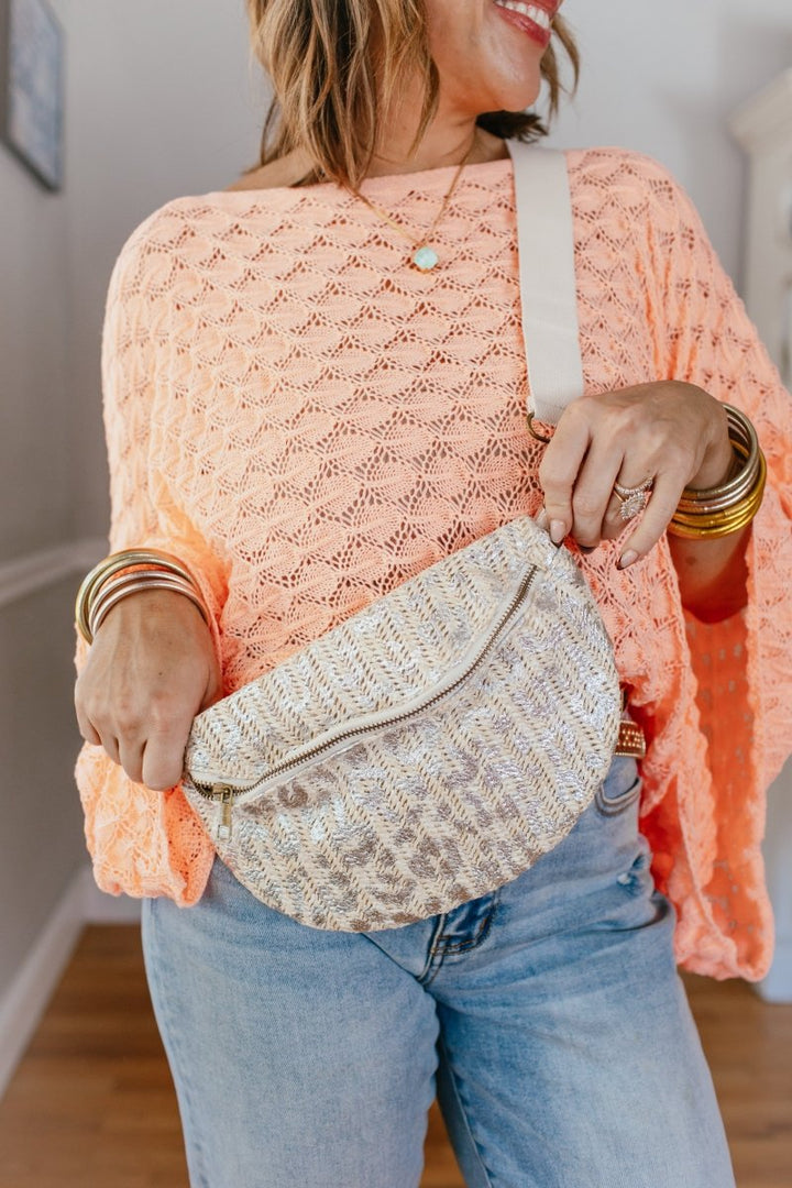 Chic Spot Belt Bag In Silver - Macoma Boutique310 Accessories/Jewelry