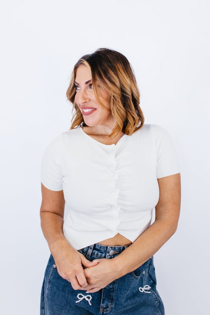 Classic Charm Top - FINAL SALE - Macoma Boutique100 Short Sleeve