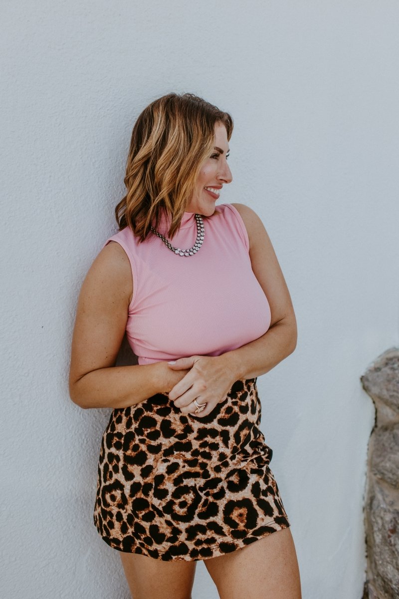 Classic Crush Mini Skirt In Cheetah - Reg & Curvy - Macoma Boutique200 Skirts