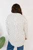 Classic Kathryn Button Up Top in Black Polka Dots - Reg & Curvy - Macoma Boutique120 Long Sleeve