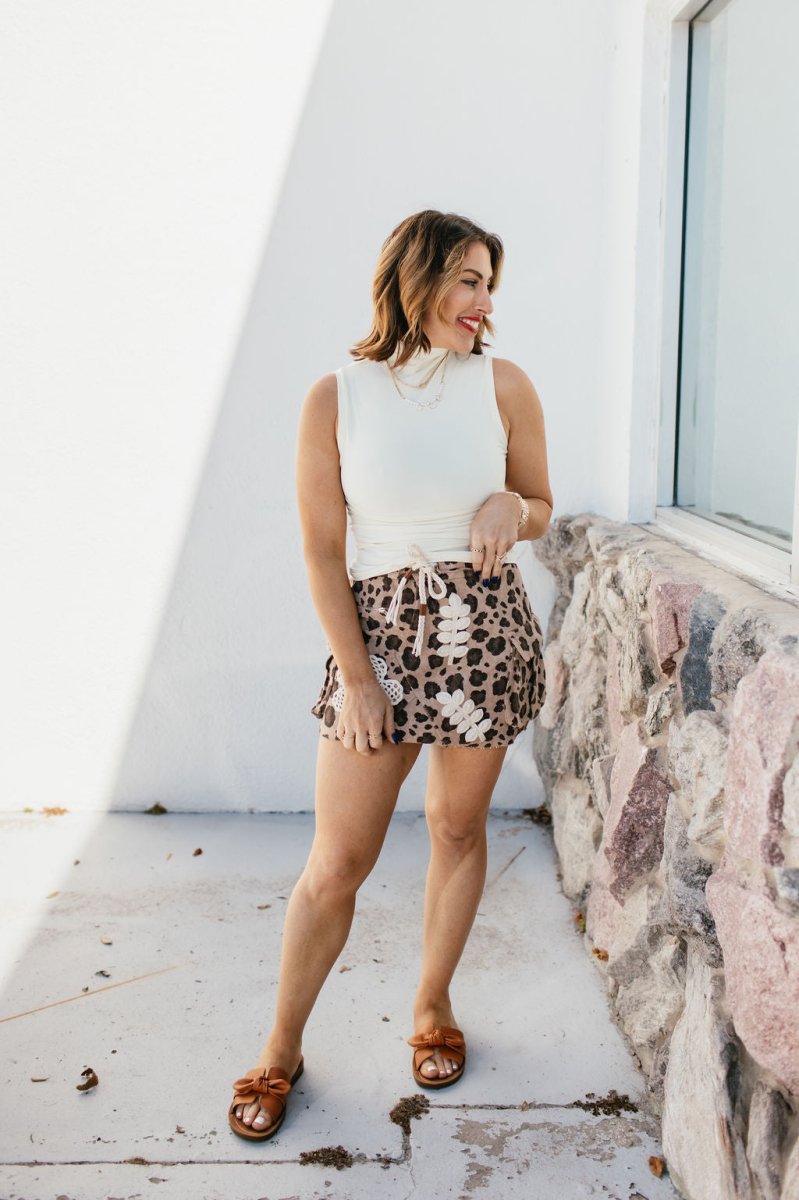 Clean Cut Mock Neck Tank In Ivory - Reg & Curvy - Macoma Boutique110 Tanks
