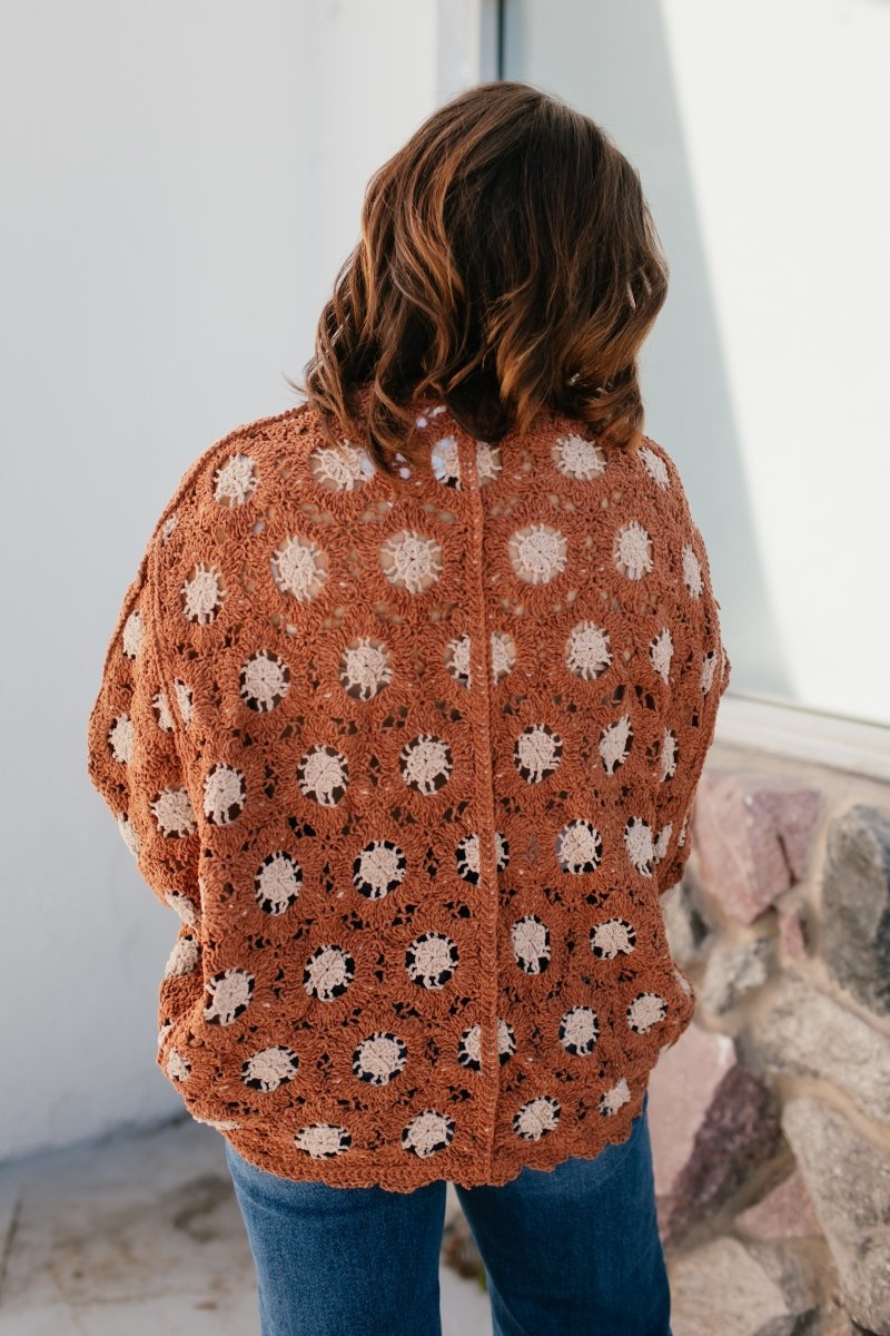 Close Knit Cardigan In Brick - Macoma Boutique220 Cardigans/Kimonos