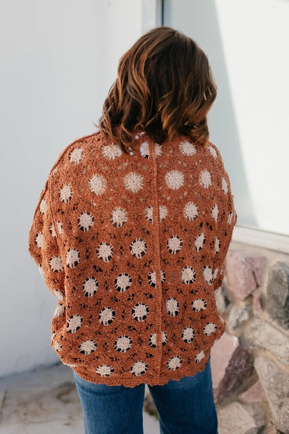 Close Knit Cardigan In Brick - Macoma Boutique220 Cardigans/Kimonos