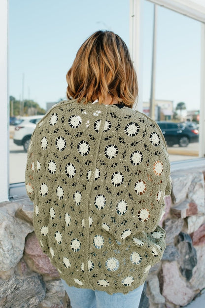 Close Knit Cardigan In Olive - Macoma Boutique220 Cardigans/Kimonos