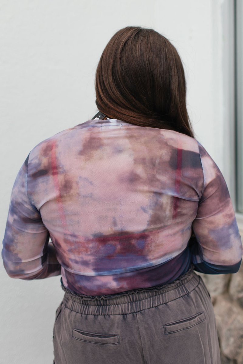 Cloud Nine Mesh Top - Reg & Curvy - Macoma Boutique120 Long Sleeve