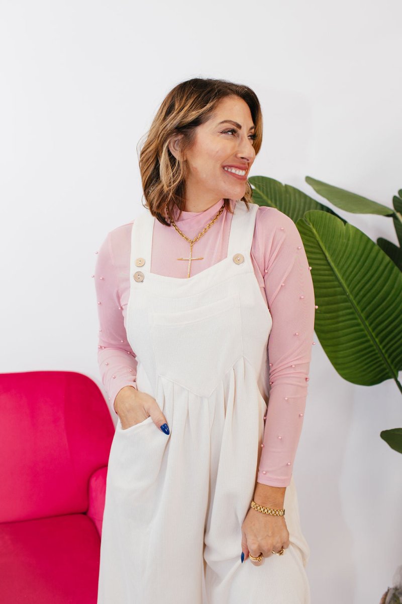 Coconut Cream Jumpsuit - Macoma Boutique260 Jumpsuits/Rompers/Overalls