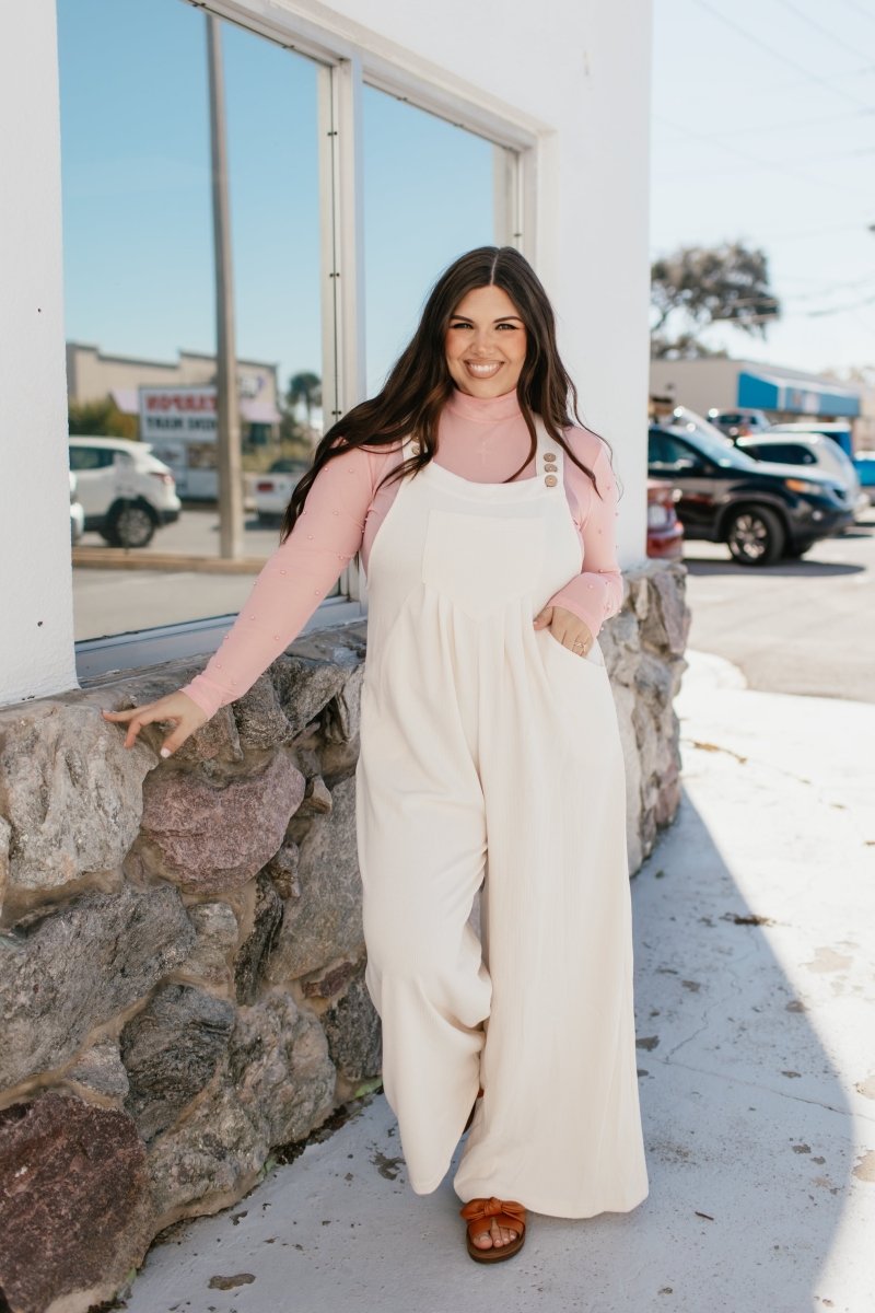 Coconut Cream Jumpsuit - Macoma Boutique260 Jumpsuits/Rompers/Overalls