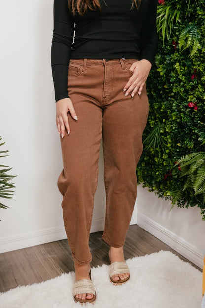 Coffee Break Barrel Jeans - Macoma Boutique170 Denim