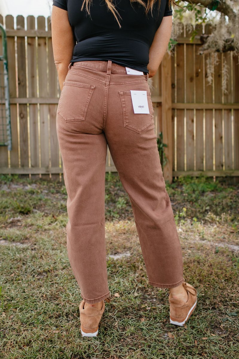 Coffee Break Barrel Jeans - Macoma Boutique170 Denim